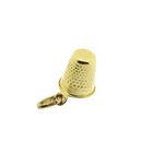Image 9 of Gold minimalist pendant of a thimble