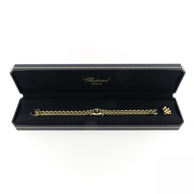 Image 14 of Gold Chopard bracelet with diamond; approx. 0.33 ct.