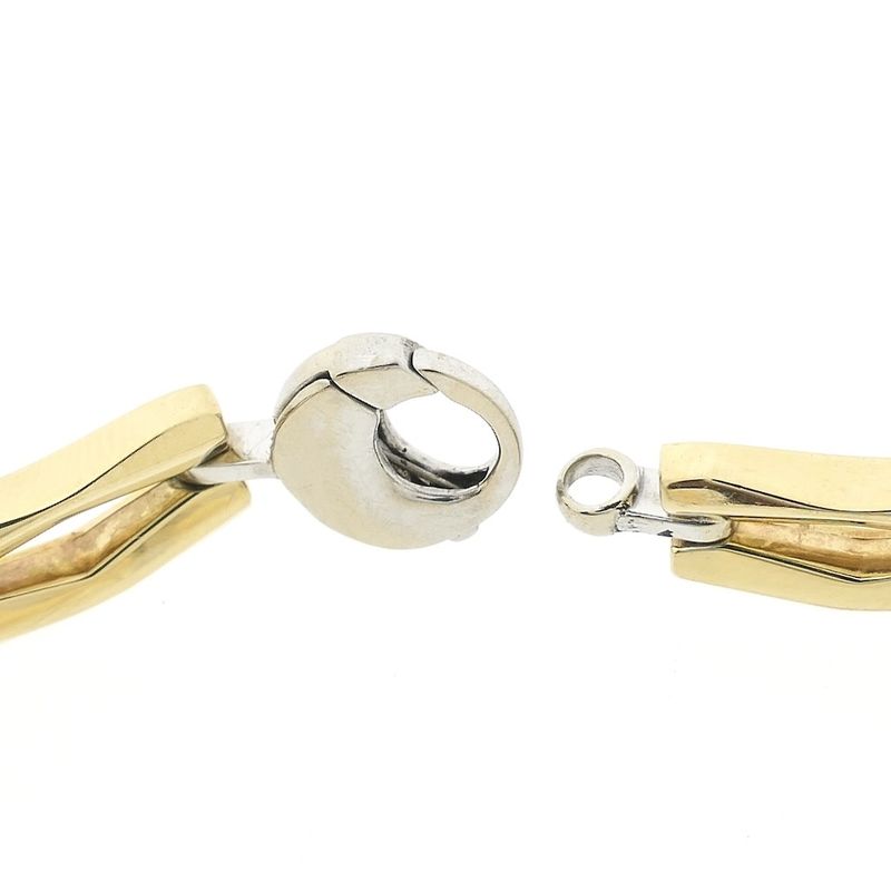 Image 5 of Two-tone gold fantasy link bracelet