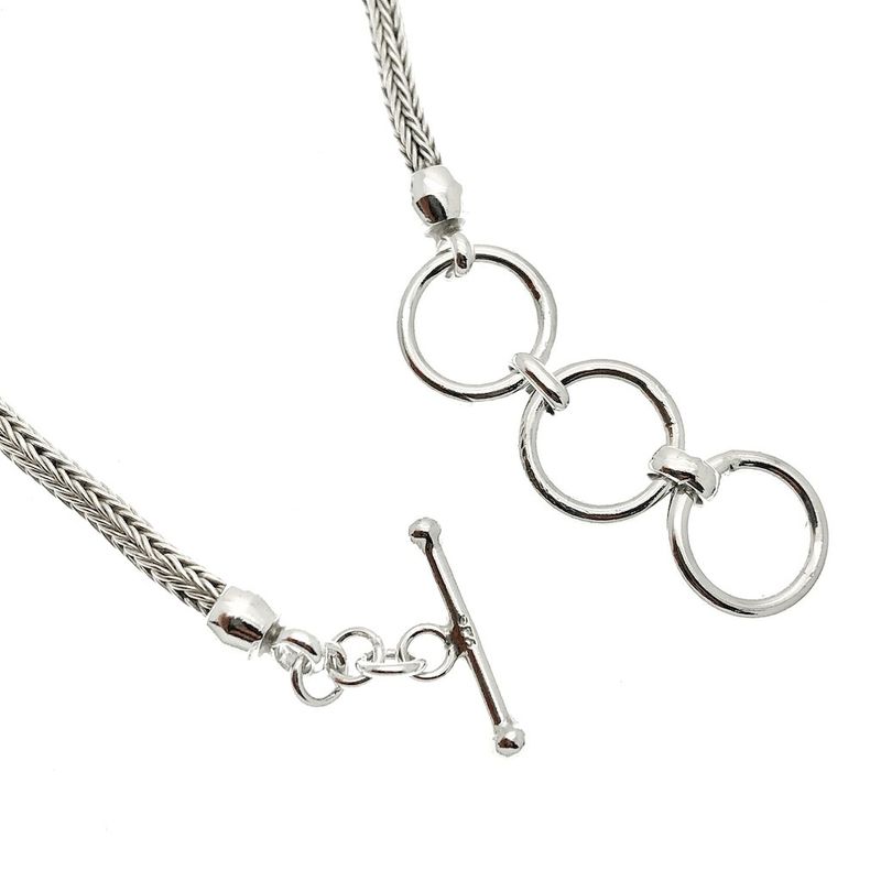 Image 1 of Silver bracelet foxtail link