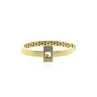 Image 1 of Gold slave bracelet with diamonds; Size S/M