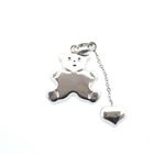Image 1 of 18 carat white gold pendant of a (teddy) bear