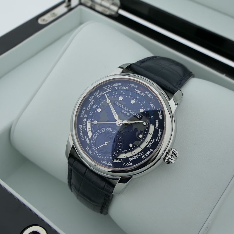 Image 15 of Frederique Constant Classic Worldtimer FC-718X4H4/6; Automatic men's watch