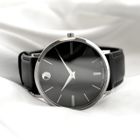 Image 9 of Movado Ulta Slim; Steel men's designer watch with gray dial; 0607086