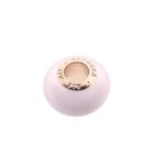 Image 5 of Pandora Moments charm; Rose gold plated; Matte Pink Murano Glass