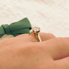 Image 4 of Gold solitaire ring with zirconia