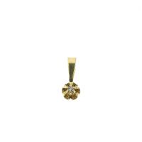 Gold pendant with diamond | 0.01 ct.