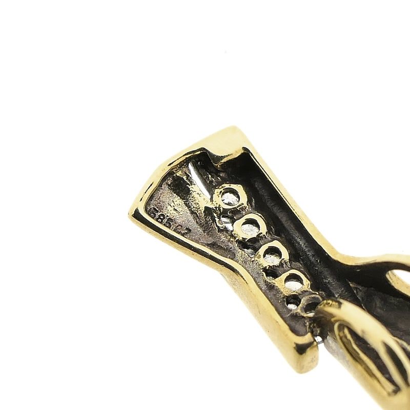 Image 3 of Gold pendant with zirconia