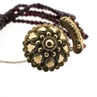 Image 3 of Antique glass bead bracelet with gold clasp