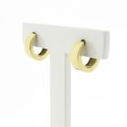 Image 4 of Gold hinged hoop earrings | Ø 12.4 mm