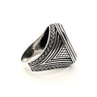 Image 6 of Silver bohemian signet ring with onyx