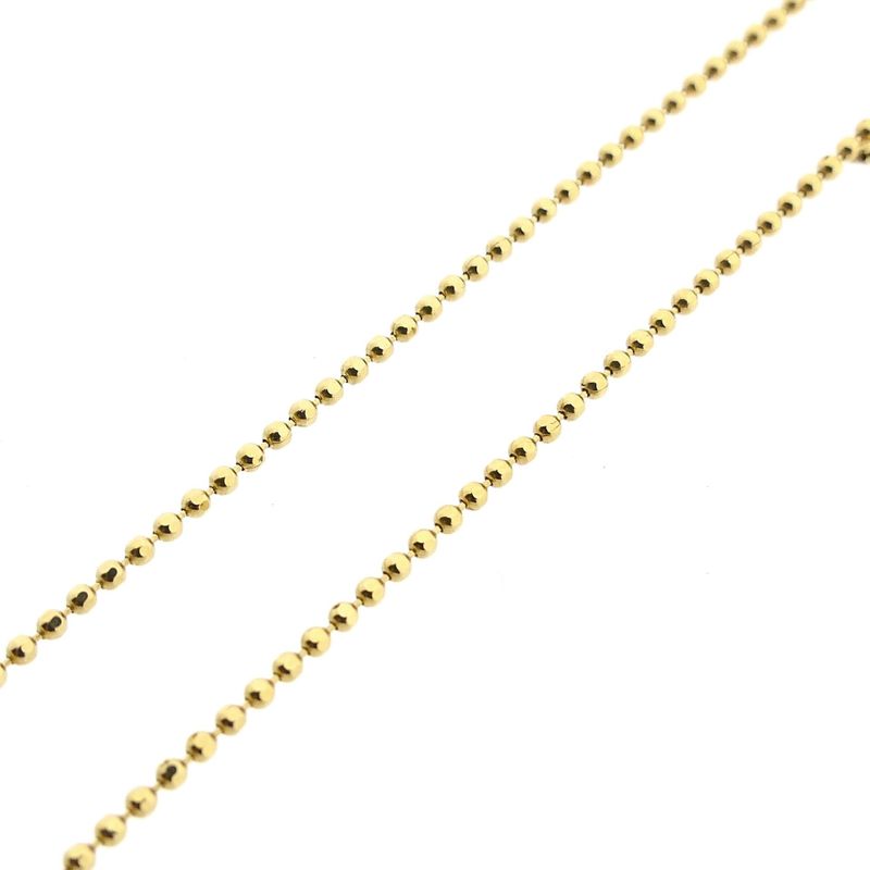 Image 7 of Gold Necklace with Ball Link; 14 Karat; 40 cm