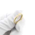 Image 9 of Gold (wedding) ring with diamond; 0.015 ct.