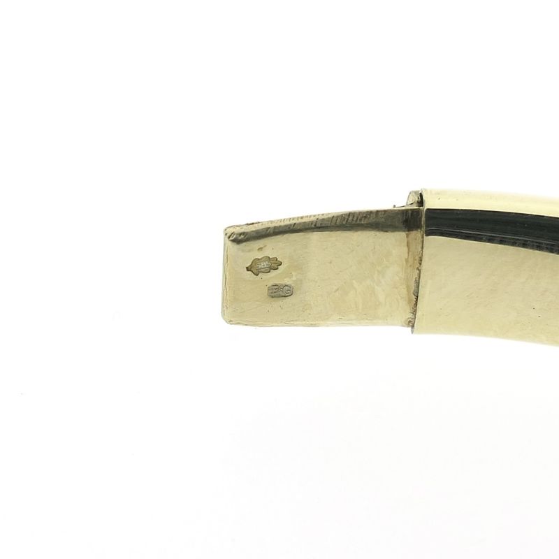 Image 6 of Gold smooth slave bracelet | Ø 60 mm