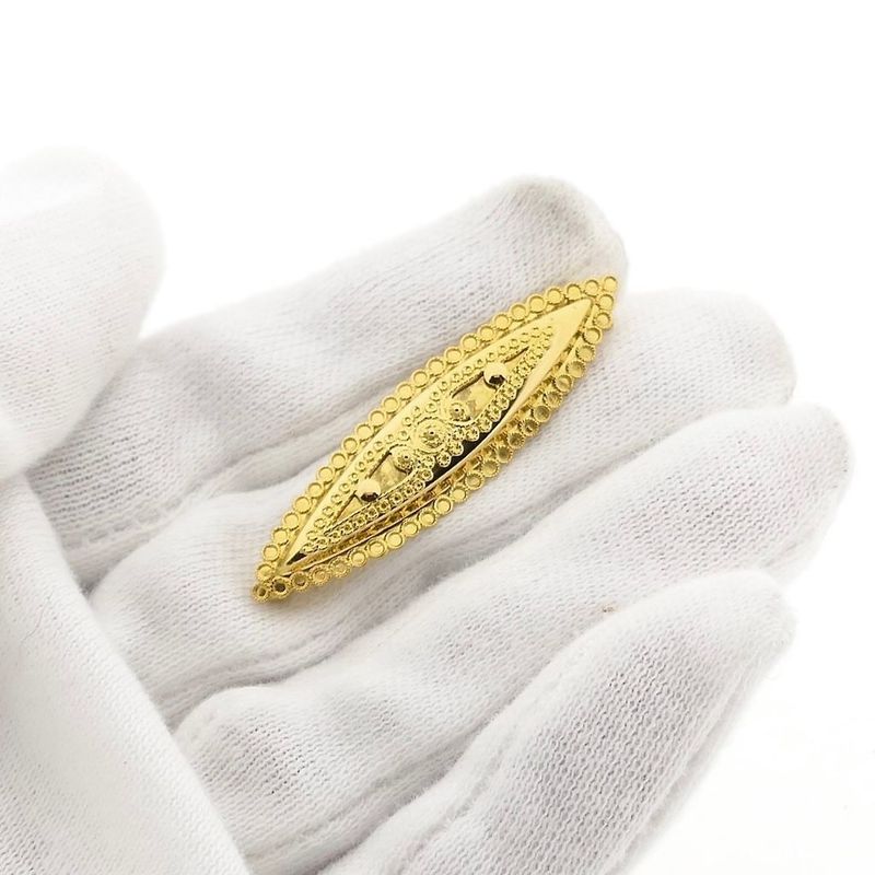 Image 10 of Gold Brooch with Zeeland Buttons