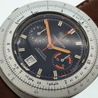 Image 13 of Heuer Calculator; Vintage chronograaf heren horloge
