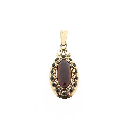 Image 1 of Gold Pendant with Garnet