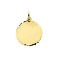 Round gold engraving plate (engraving costs included in the price)