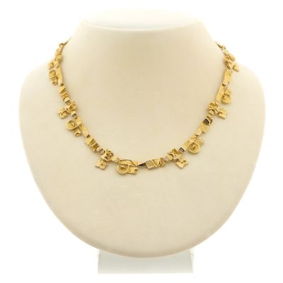 Gold Lapponia necklace; Tenochtitlan Kaulakoru | 39 cm Image 1 of Gold Lapponia necklace; Tenochtitlan Kaulakoru | 39 cm