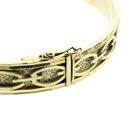 Image 3 of Gold slave bracelet with engravings