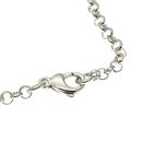 Image 3 of Silver jasseron necklace with two tassels | 45 cm