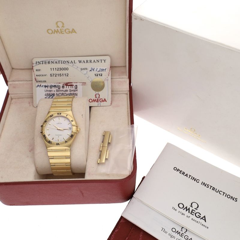 Image 4 of Omega Constellation Date 1112.30.00; 18k gold men's watch