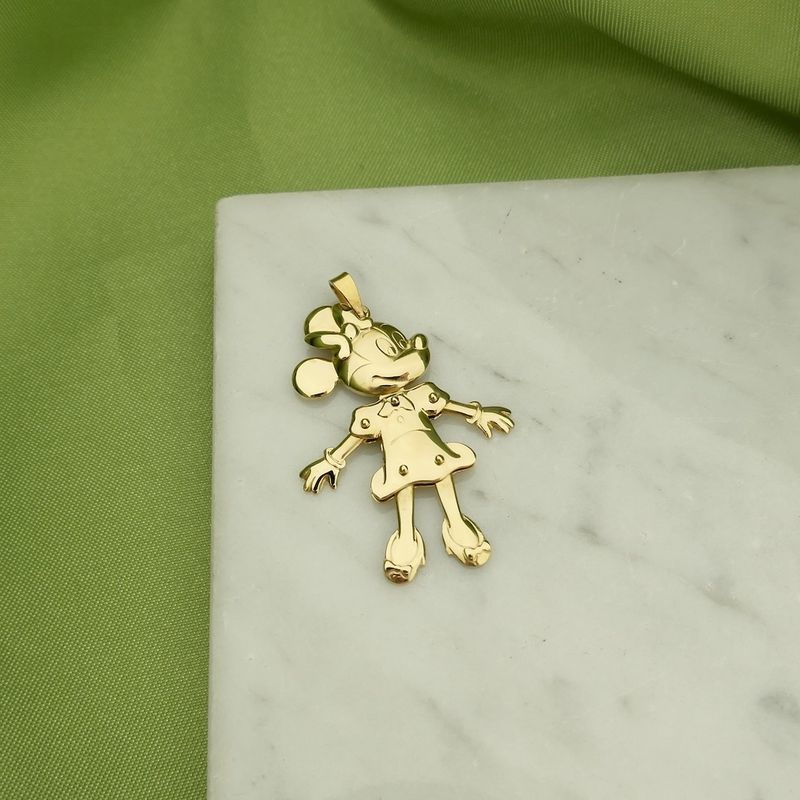 Image 2 of Gold Disney pendant; Mini Mouse