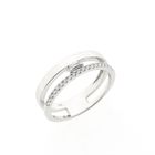 Image 1 of White Gold Ring with Diamond; 0.25 ct.; 14 Karat; Size 16.75