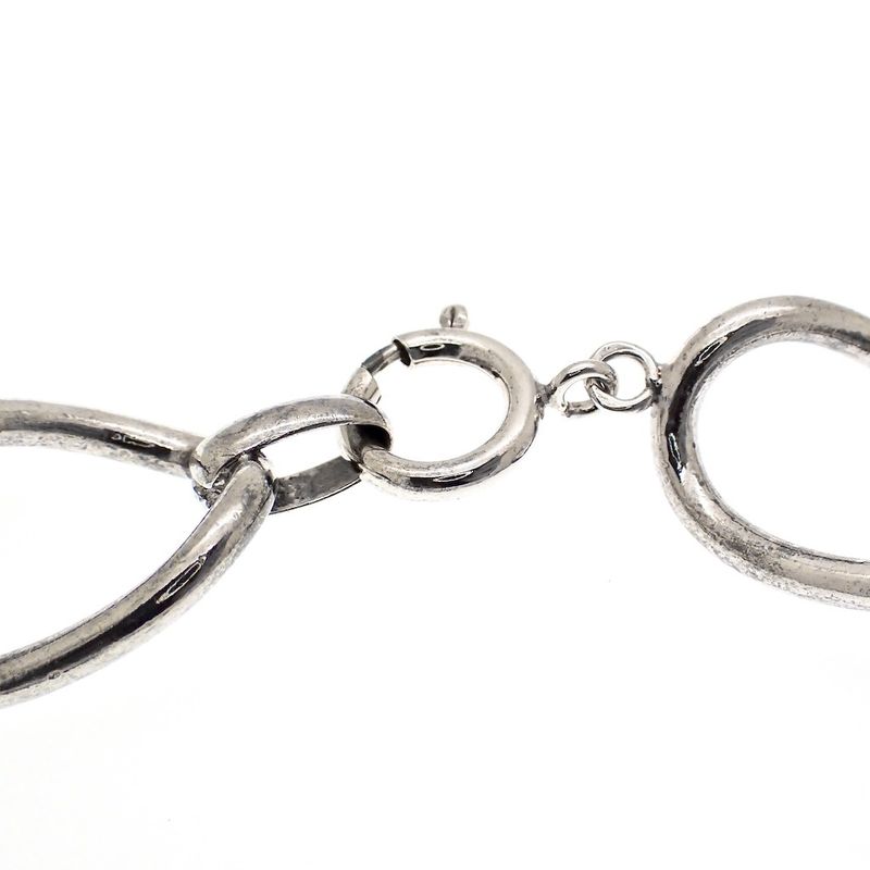 Image 3 of Silver wide link bracelet | 20 cm