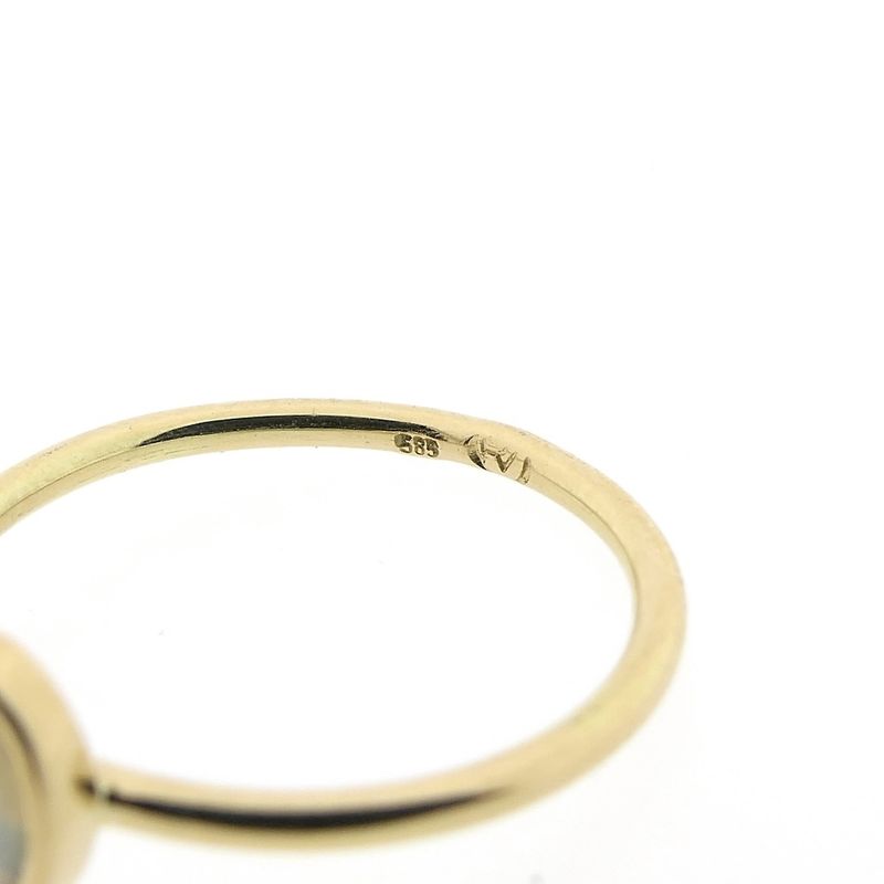 Image 6 of Gold ring with precious opal