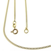 Gold gourmet link chain; 45.5 cm