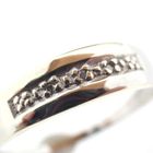 Image 7 of 8 carat row ring with diamonds; 0.015 ct.