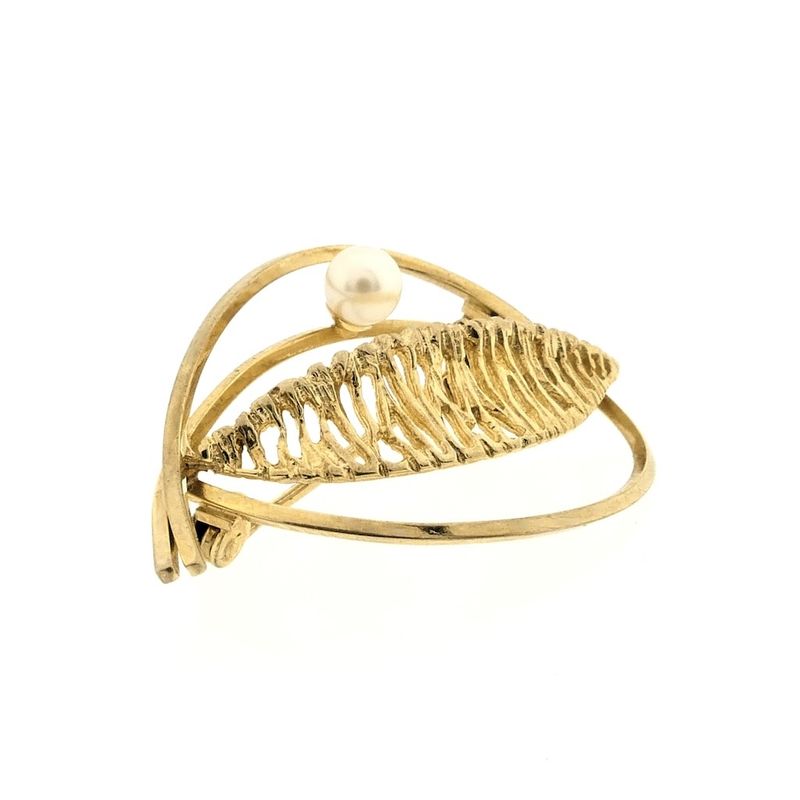 Image 4 of 8 carat brooch with pearl