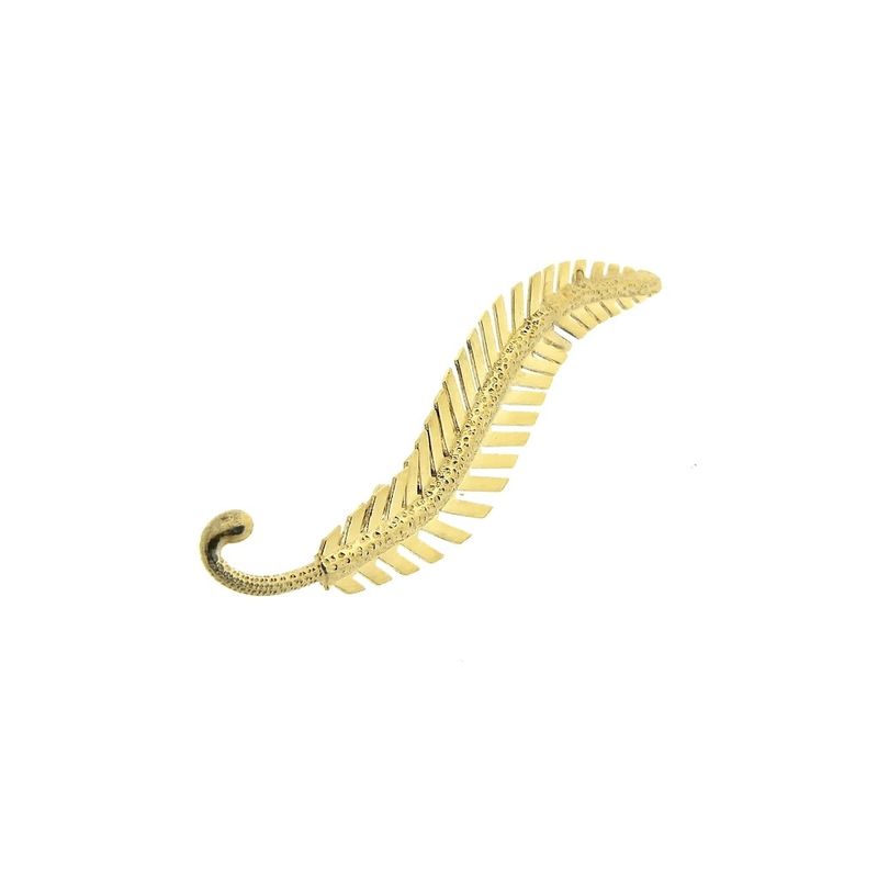 Image 3 of Vintage gold feather brooch