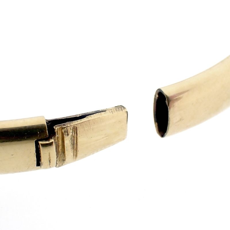 Image 7 of Gold smooth slave bracelet; Size M