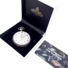 Image 8 of Omega pocket watch; antique silver pocket watch