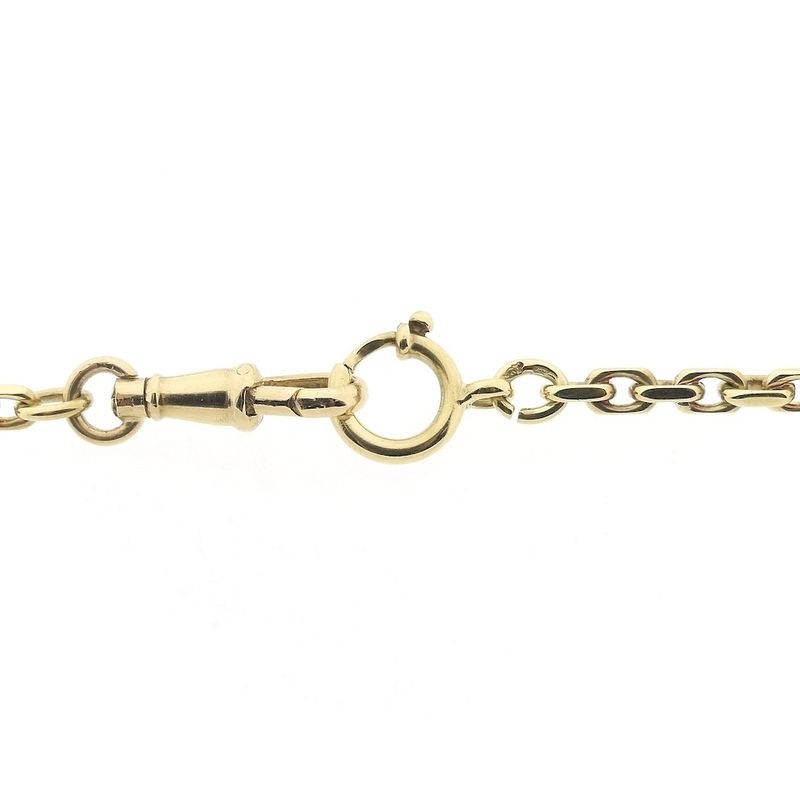 Image 3 of Gold anchor link necklace