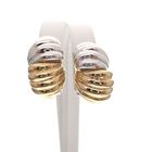 Image 4 of Two-tone gold clip-on earrings