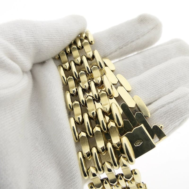 Image 8 of Gold Bismarck link bracelet | 21 cm