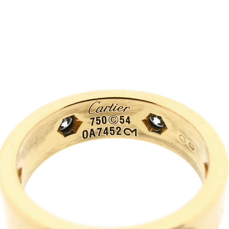 Image 4 of Cartier Gold Ring with Diamonds; 0.60 ct.