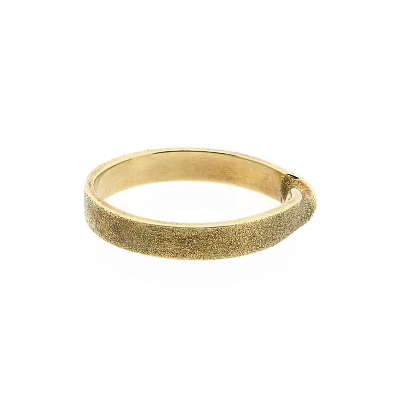 Image 5 of 14 Karat Gold Twist Band Ring; Size 16.75