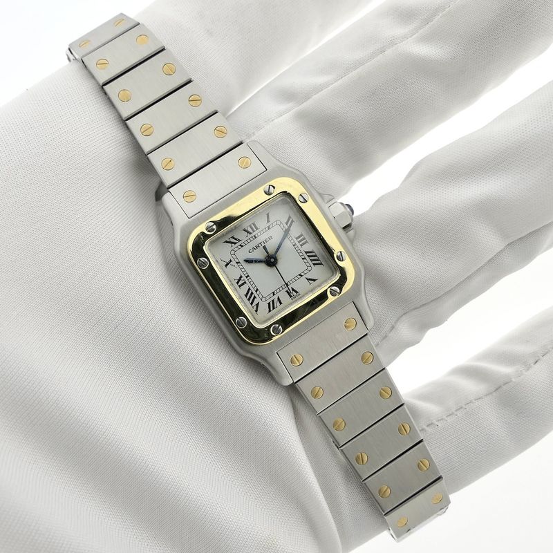 Image 9 of Cartier Santos 'Small' Automatic 0902; Vintage dames horloge