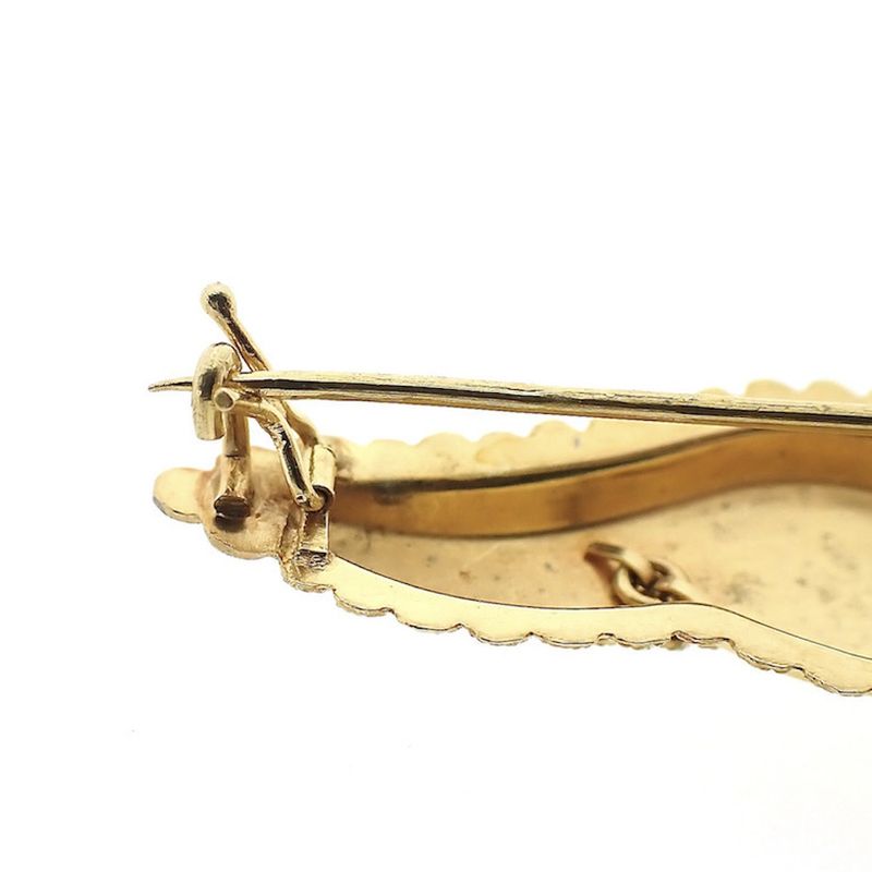 Image 8 of Vintage/antique gold brooch with filigree technique