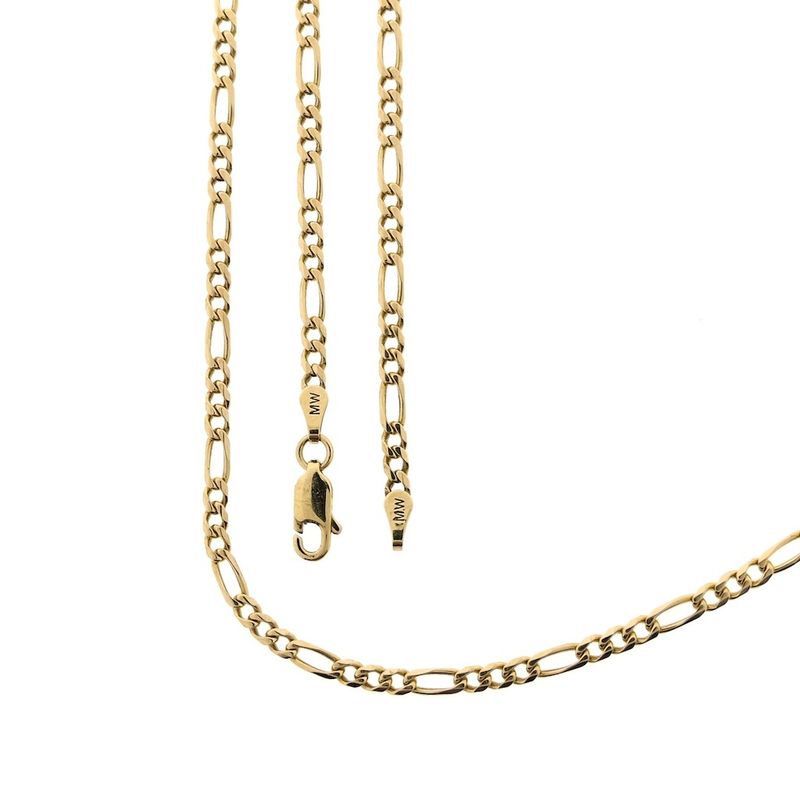 Image 1 of 9 carat Figaro link chain | 51 cm