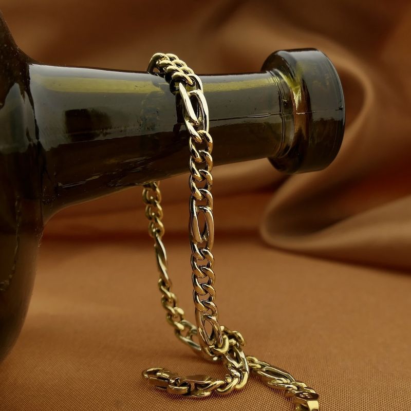 Image 2 of 18K Two-tone gold Figaro link bracelet | 20 cm