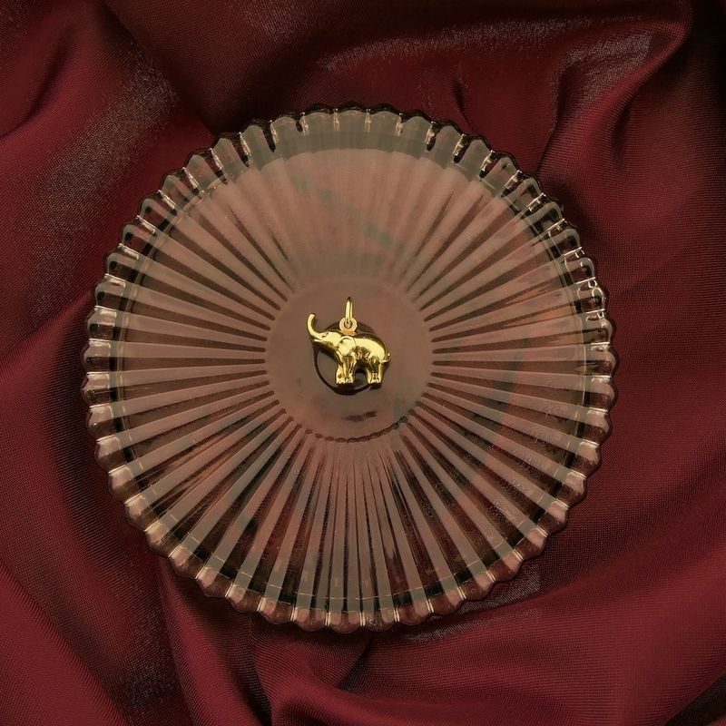 Image 2 of Gold elephant pendant