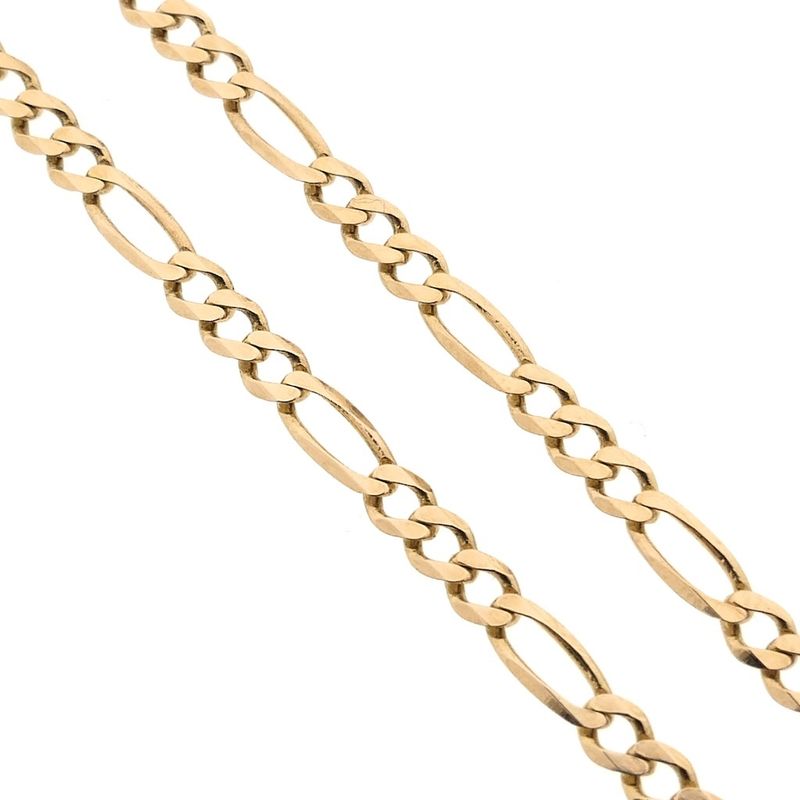 Image 3 of Gold Figaro link chain | 47.5 cm