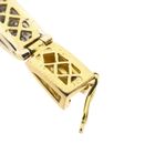 Image 7 of 18K Bicolor Gold Link Bracelet with Diamonds; 1.055 ct.