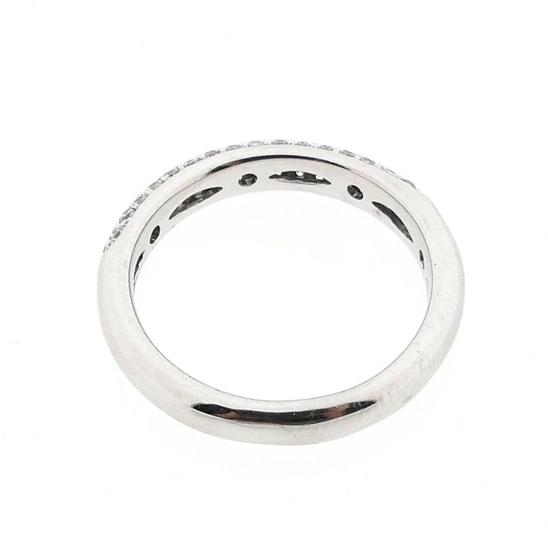 Image 5 of White Gold Pavé Ring with Zirconia