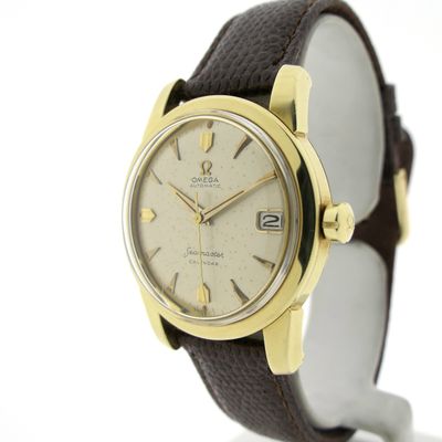Image 2 of Omega Seamaster Calendar Automatic 2849SC; Vintage 14k gold watch
